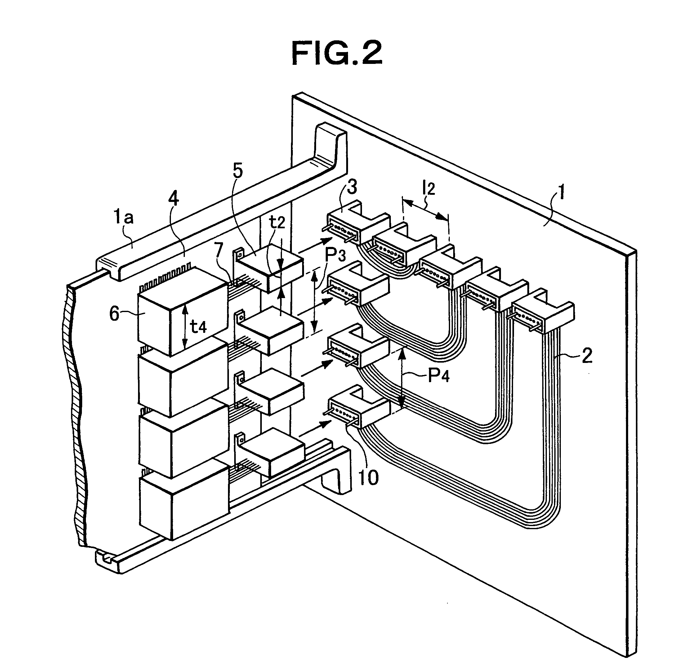 Optical connection structure between optical backplane and circuit substrate