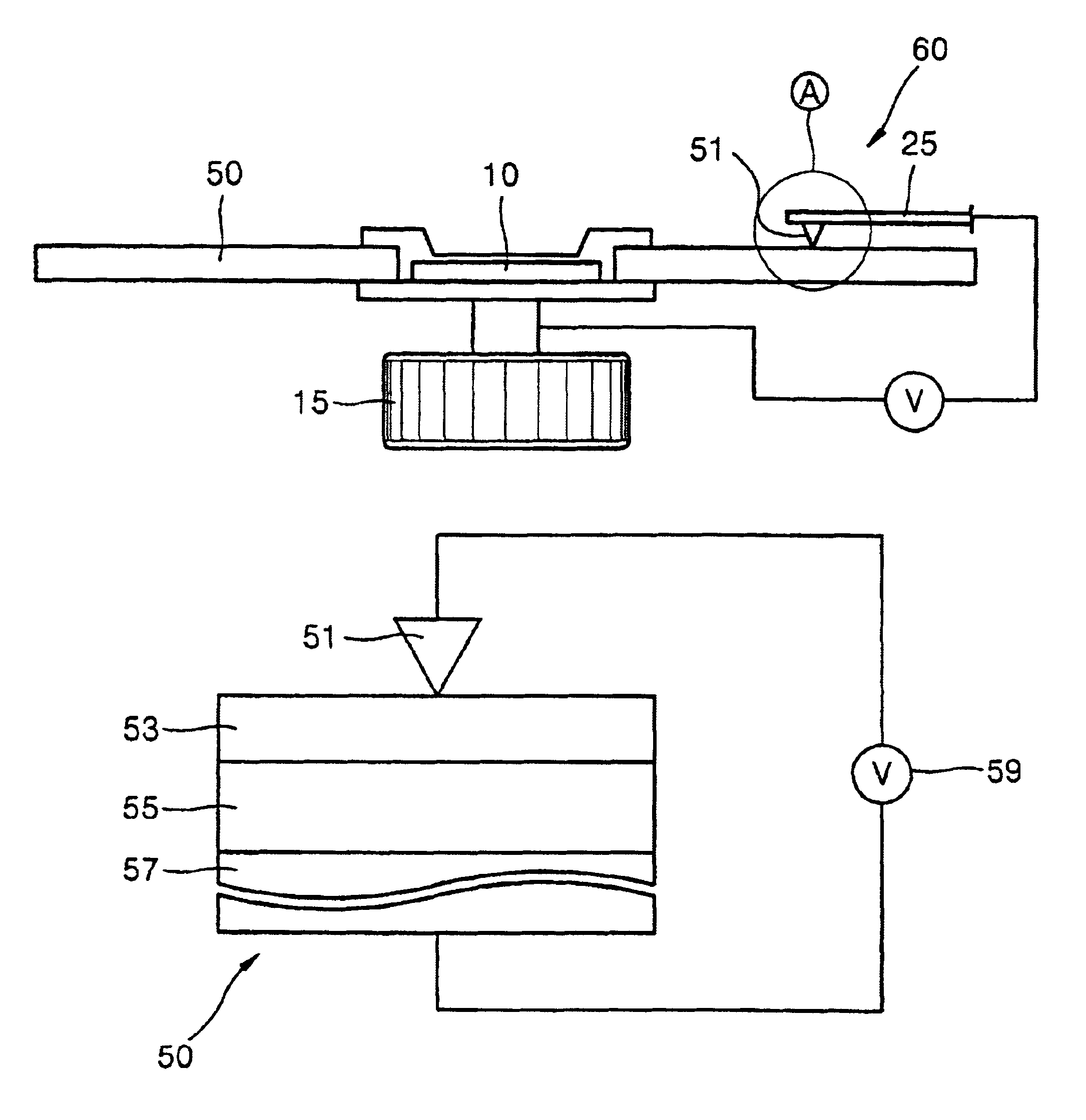 Information storage apparatus using a magnetic medium coated with a wear-resistant thin film