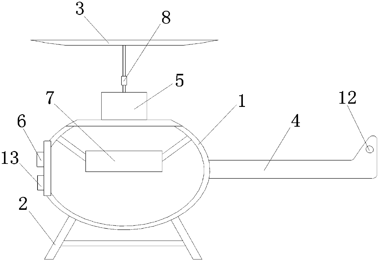 Energy-saving and environment-friendly self-lighting intelligent obstacle avoidance unmanned aerial vehicle (UAV)