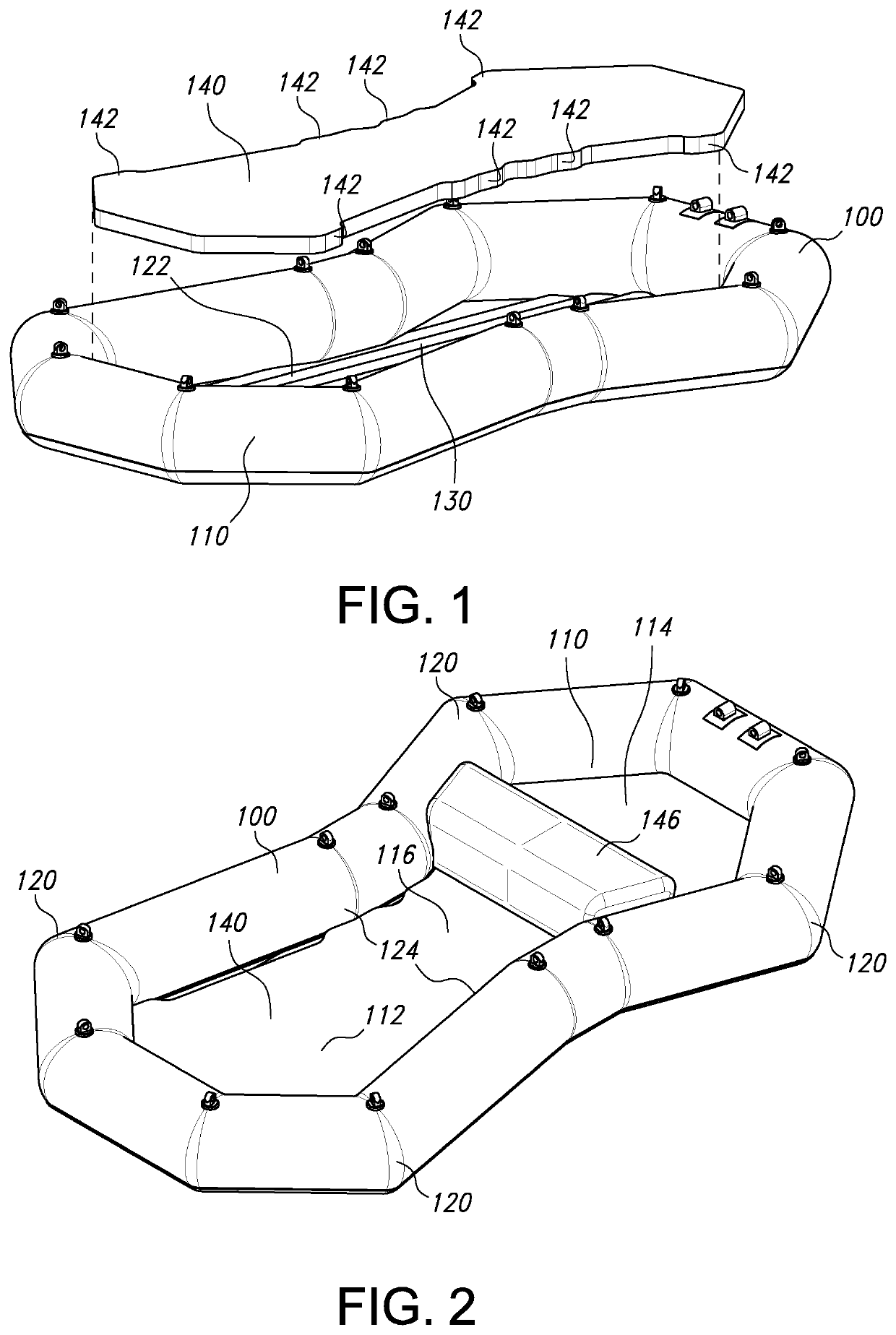 Inflatable raft