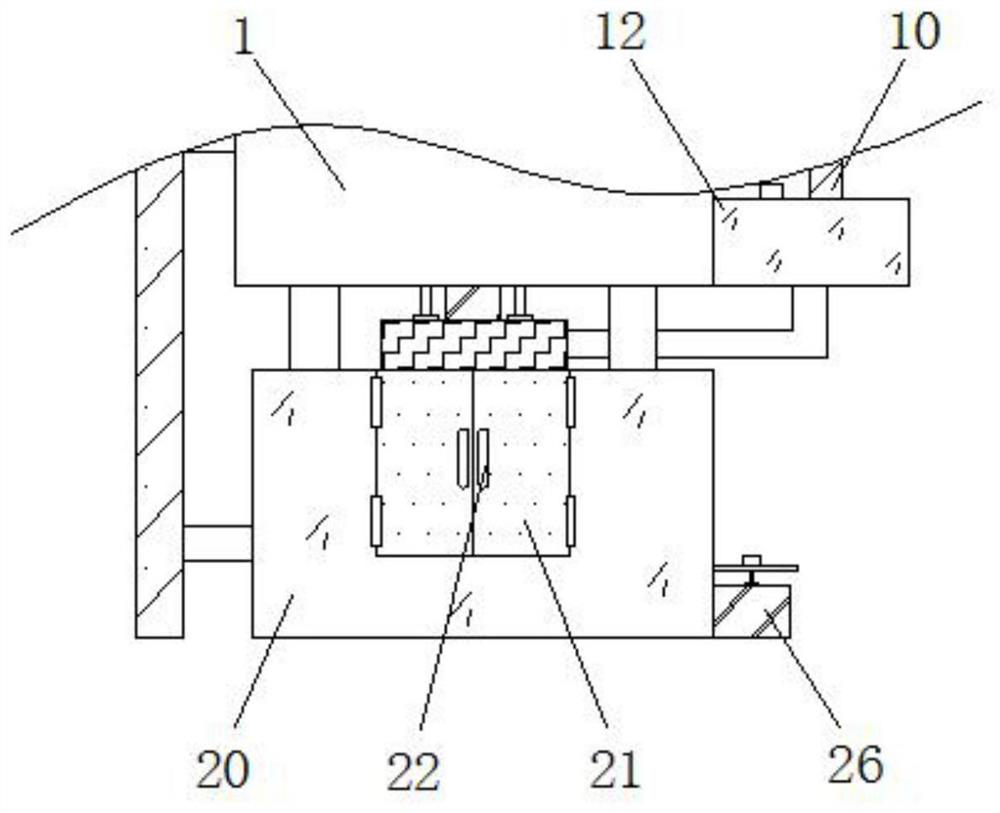 An intelligent villa rainwater recovery device that can receive rainwater for reuse