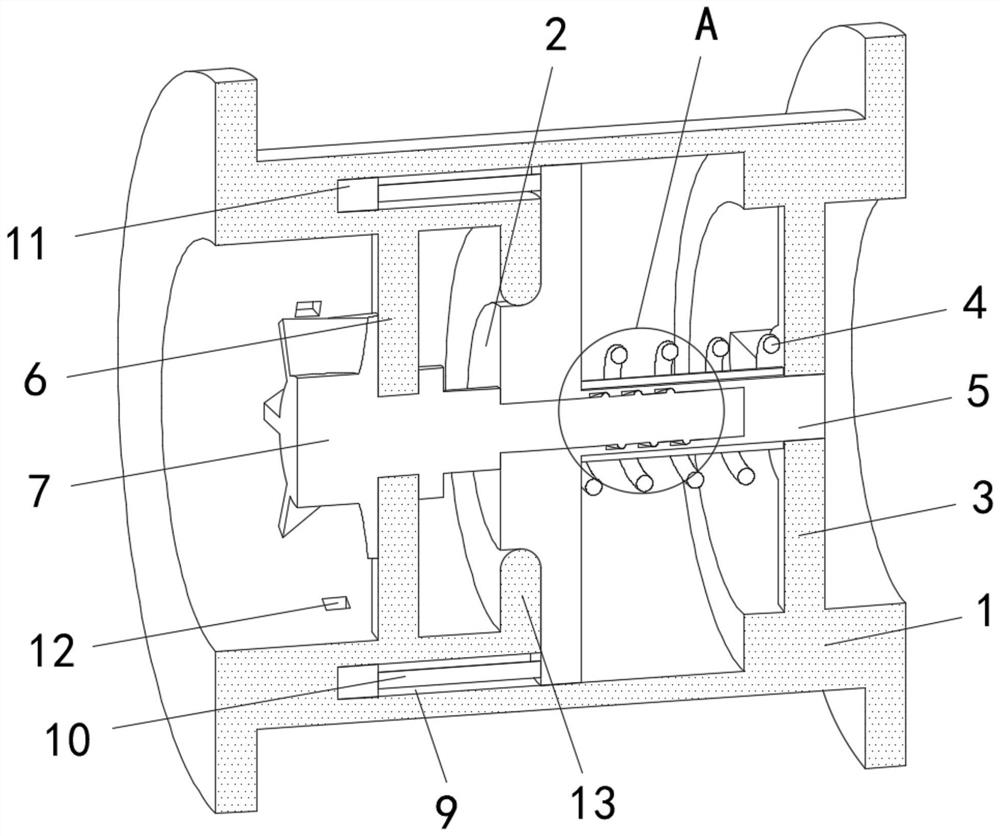 Hydraulic slow-closing check valve for water conservancy project