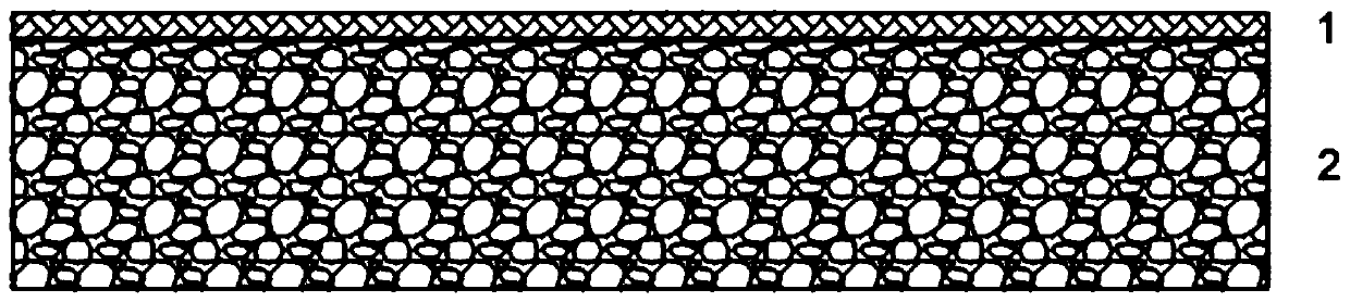 Surface layer structure of bus lane and paving method