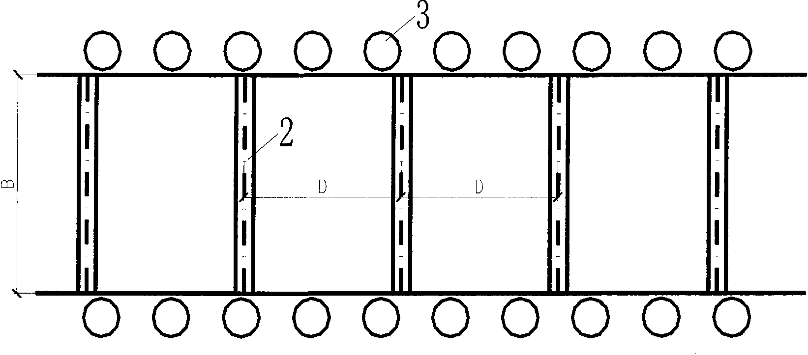 Construction method of cylindrical slurry core pile for retaining and protecting foundation pit