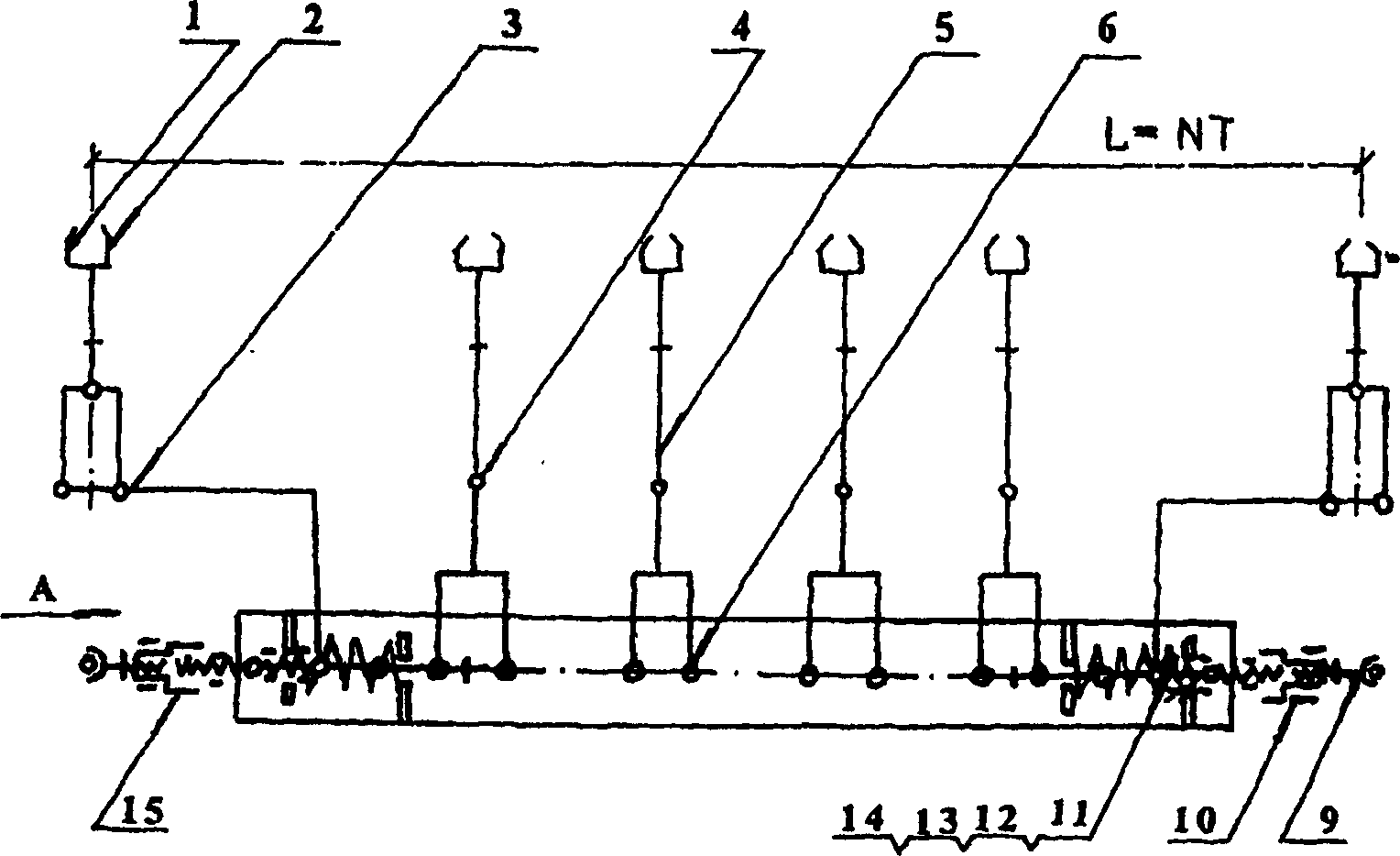 Rice transplanter with rotary multi-row movable seedling jaws