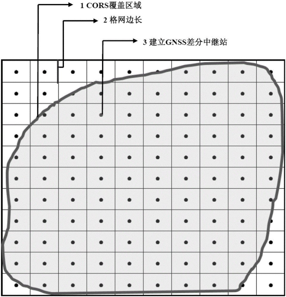 Differential relay method and device for global navigation satellite system