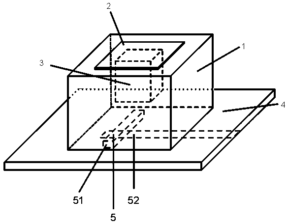 Microstrip slot coupling fed triple-frequency dielectric resonant antenna