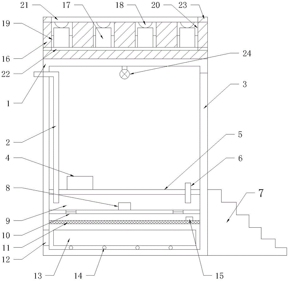 Energy-saving microbial mobile toilet and manufacturing method thereof