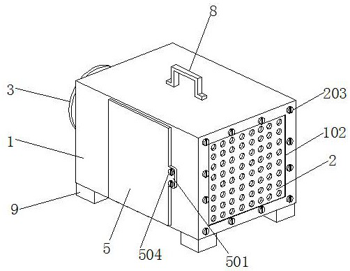 Negative-pressure type air purifier provided with replaceable filtering structure