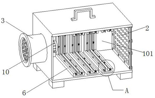 Negative-pressure type air purifier provided with replaceable filtering structure