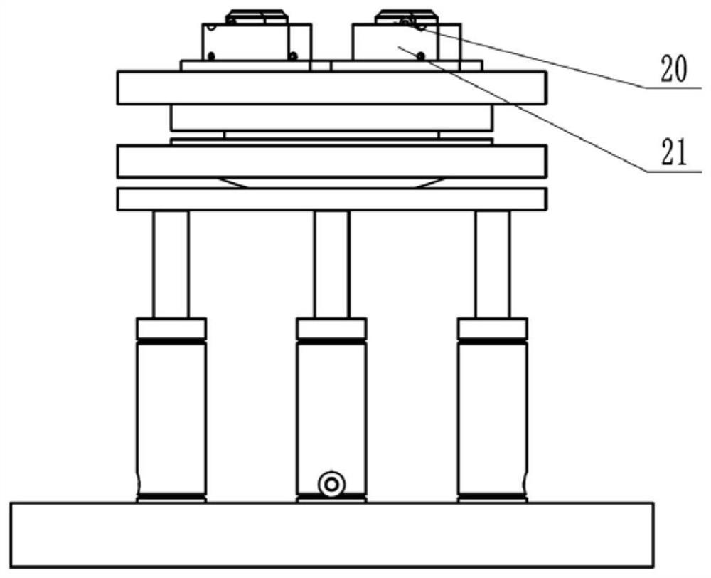 Device for simulating weightlessness environment based on nitrogen spring and air floating cushion