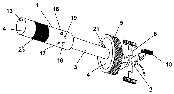 Inner cleaning brush for pipeline