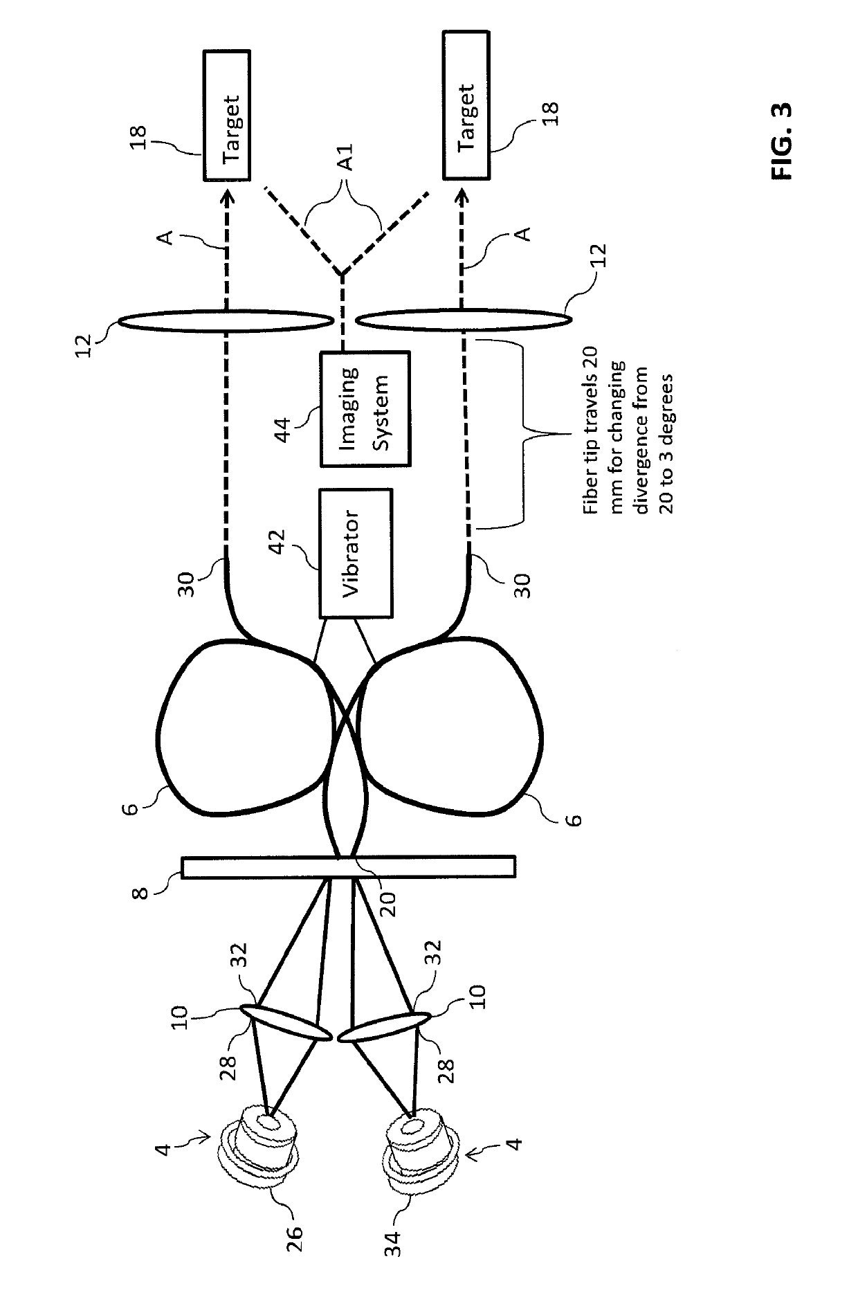 System for uniformly illuminating target to reduce speckling