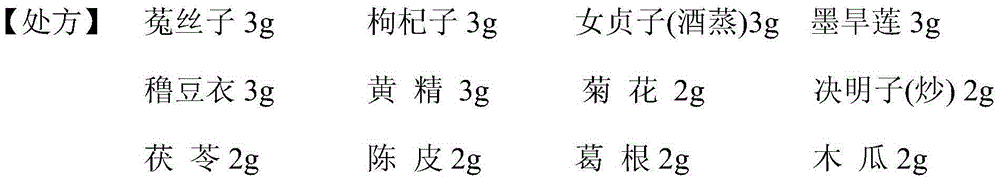 Healthcare traditional Chinese medicine composition with functions of asthenopia prevention and improvement and preparation method of healthcare traditional Chinese medicine composition with functions of asthenopia prevention and improvement