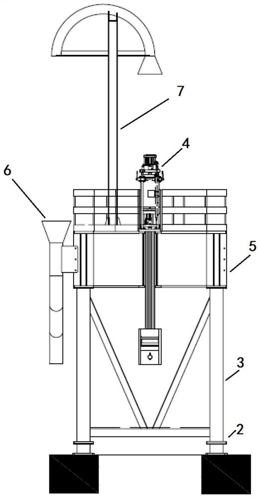 Heat absorber hoisting portal