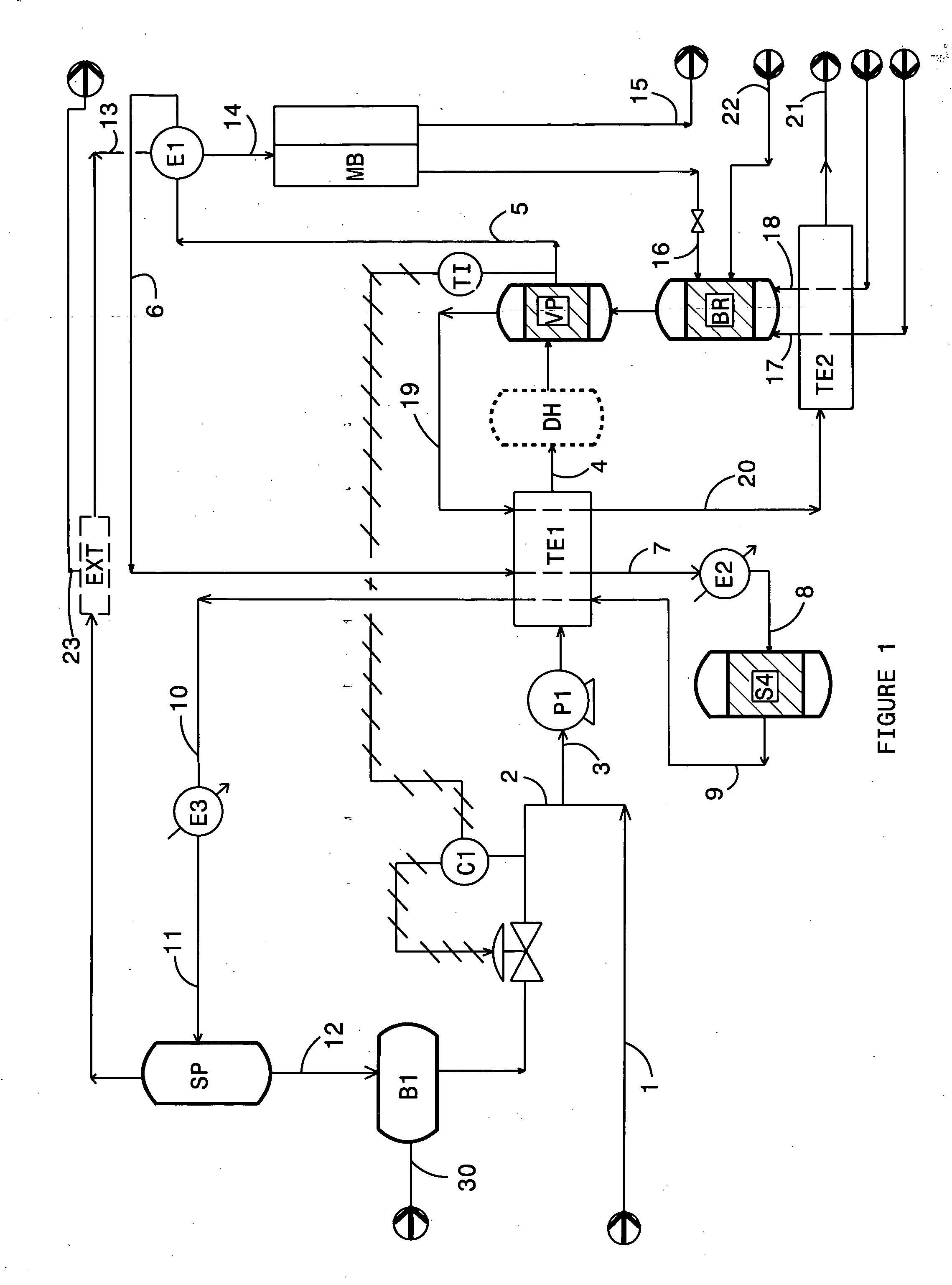 Process for the production of hydrogen with very high purity from alcohols that comprise at least two carbon atoms