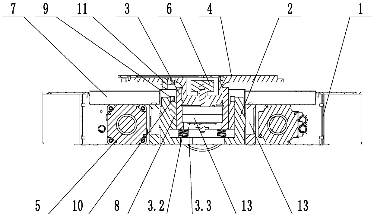 Ultra-thin AGV differential driving device