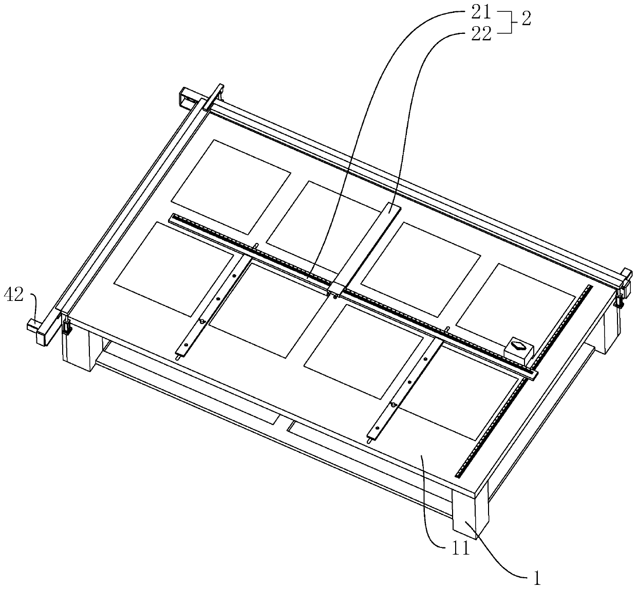 A shaped honeycomb core cutting device