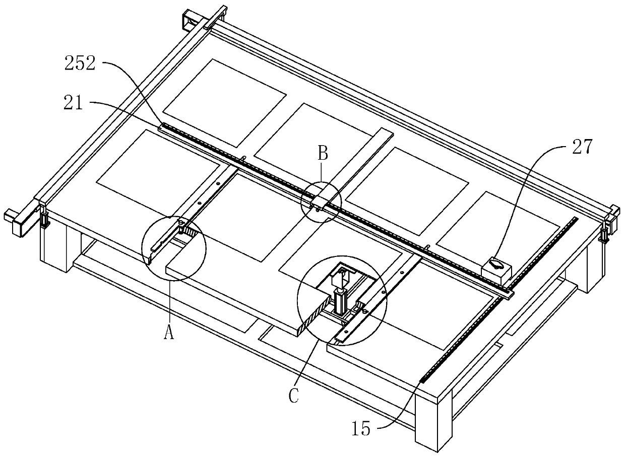 A shaped honeycomb core cutting device