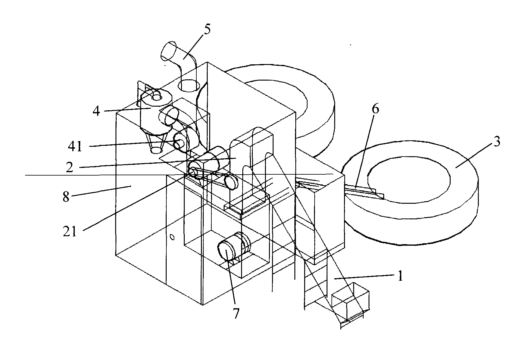 Recycling separation system of lithium battery component materials