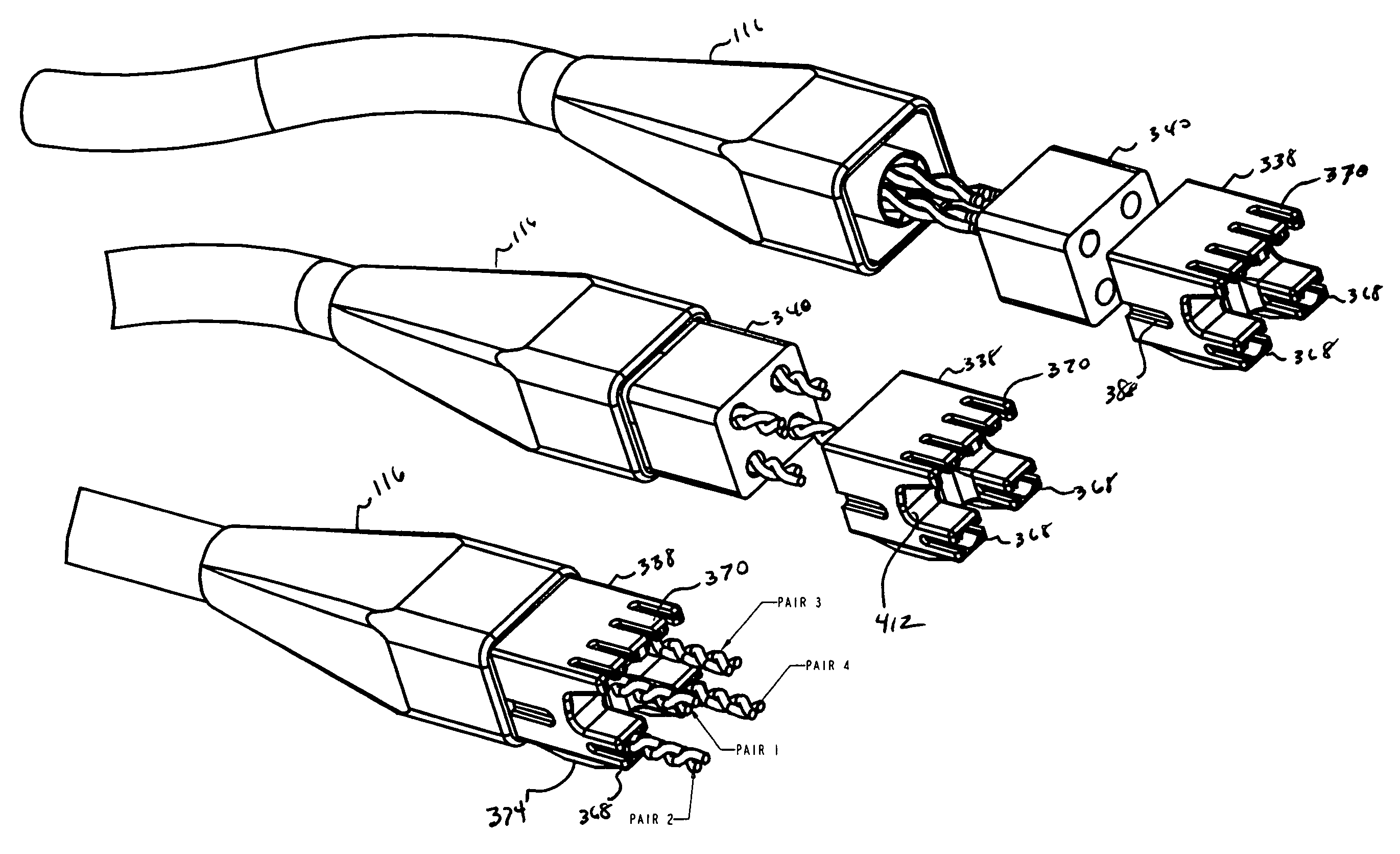 Network connector and connection system