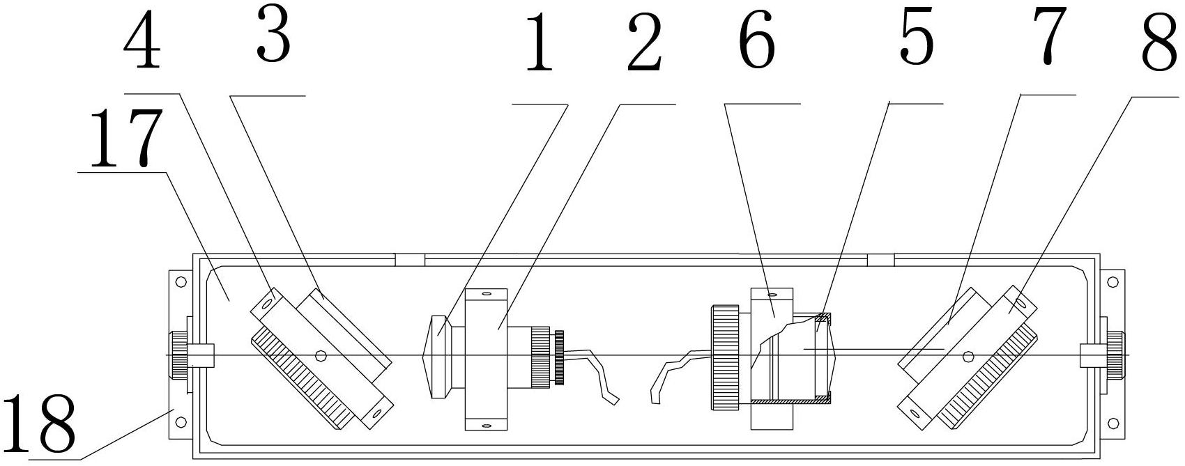 Continuous reflection type laser detection device