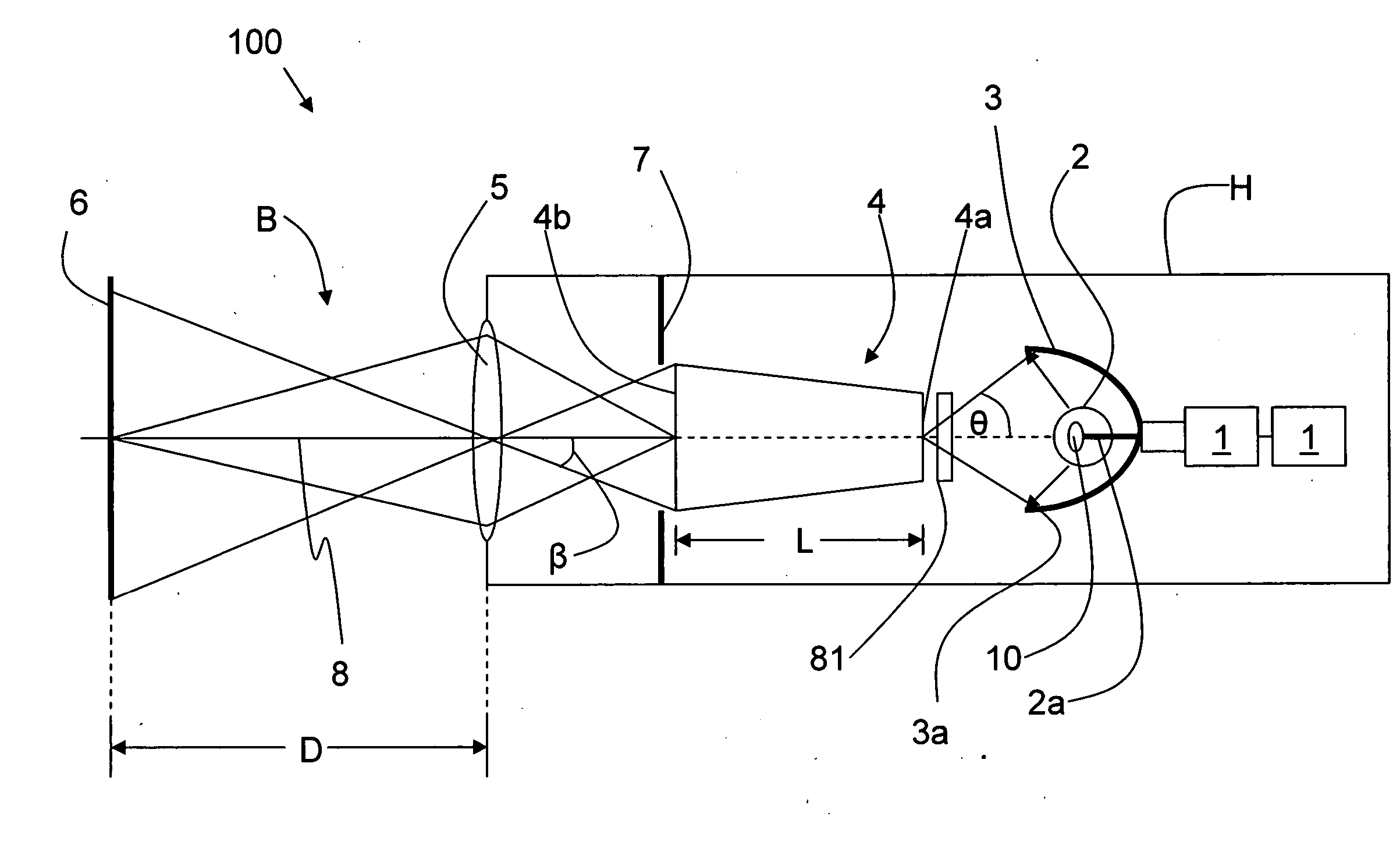 Compact work light with high illumination uniformity