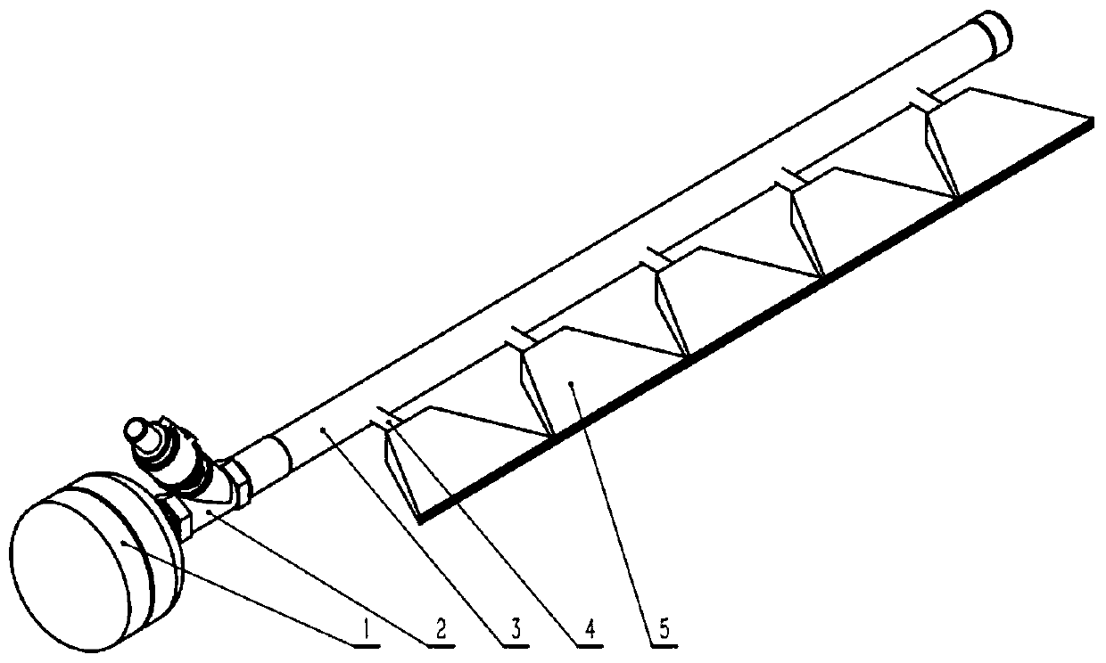 Soot blower suitable for SCR denitration of high-temperature and high-dust flue gas