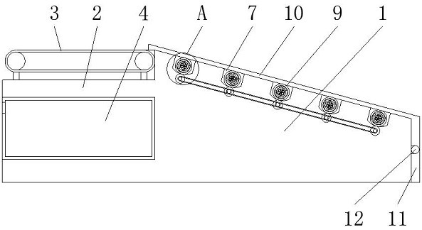 Inner wall cleaning device for pipeline machining