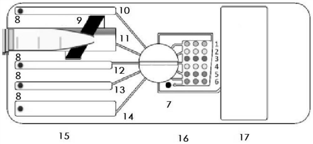 Micro-fluidic chip for virus joint detection and application thereof