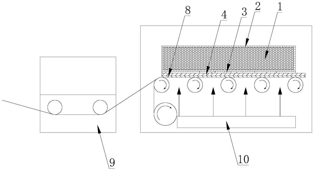 Waterproof and heat-insulating integrated board and construction process and online composite production process thereof