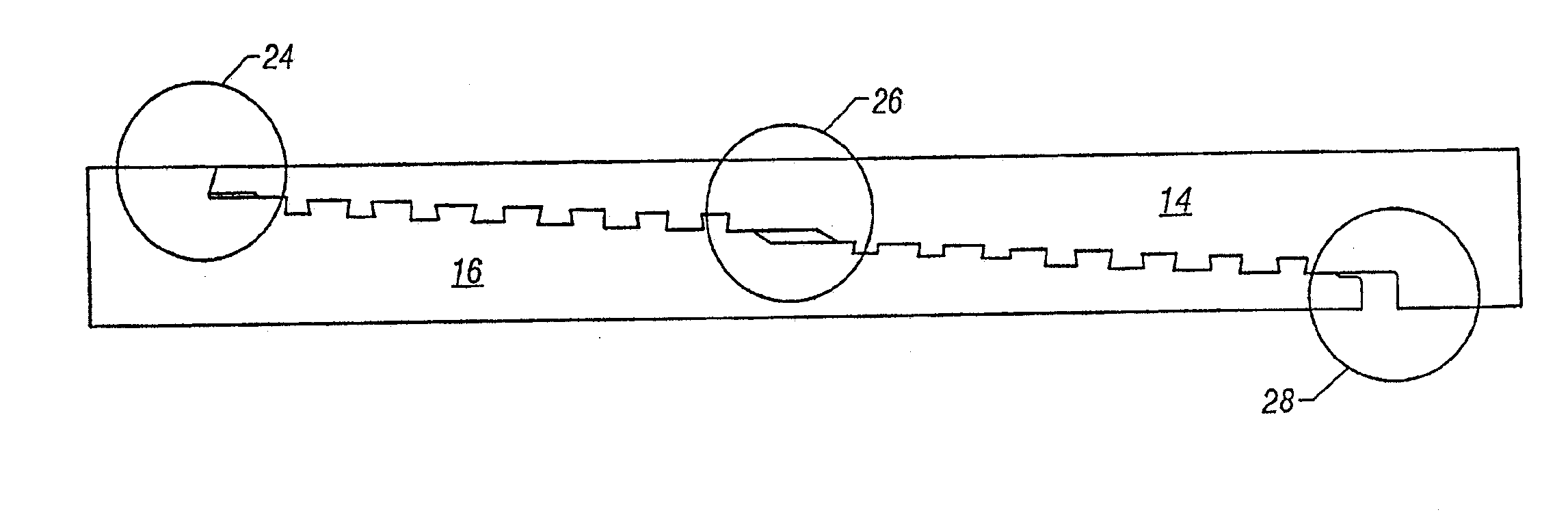 Wedge thread with torque shoulder