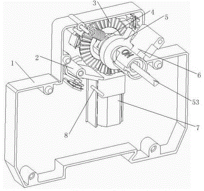 Breaker with elastic energy-storing module