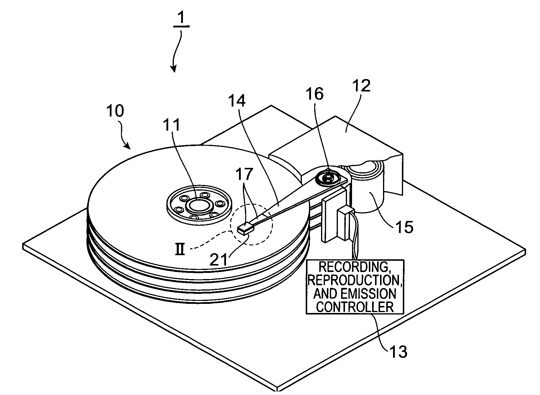 Thermally assisted magnetic head, head gimbal assembly, and hard disk drive