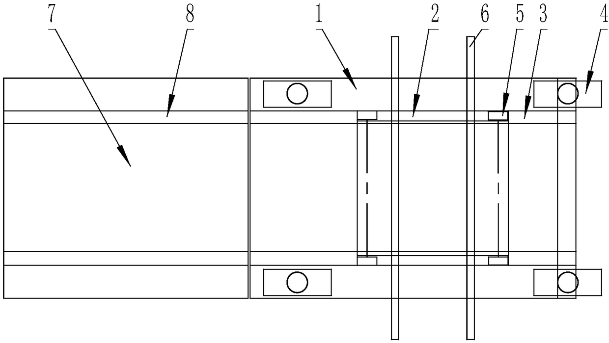 Using method of transfer platform vehicle device of electric power cable tray transport vehicle