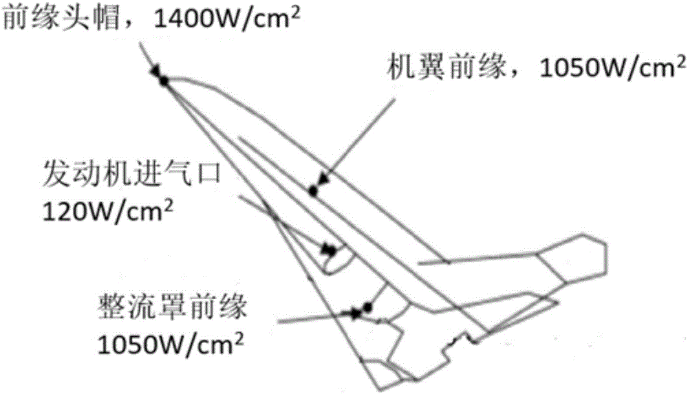 Thermal protection structure for leading edge of hypersonic vehicle