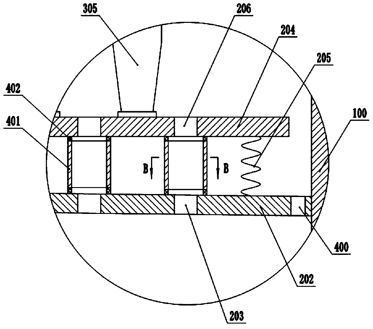 Dust remover for dumping furnace self-baking electrode volatile matter