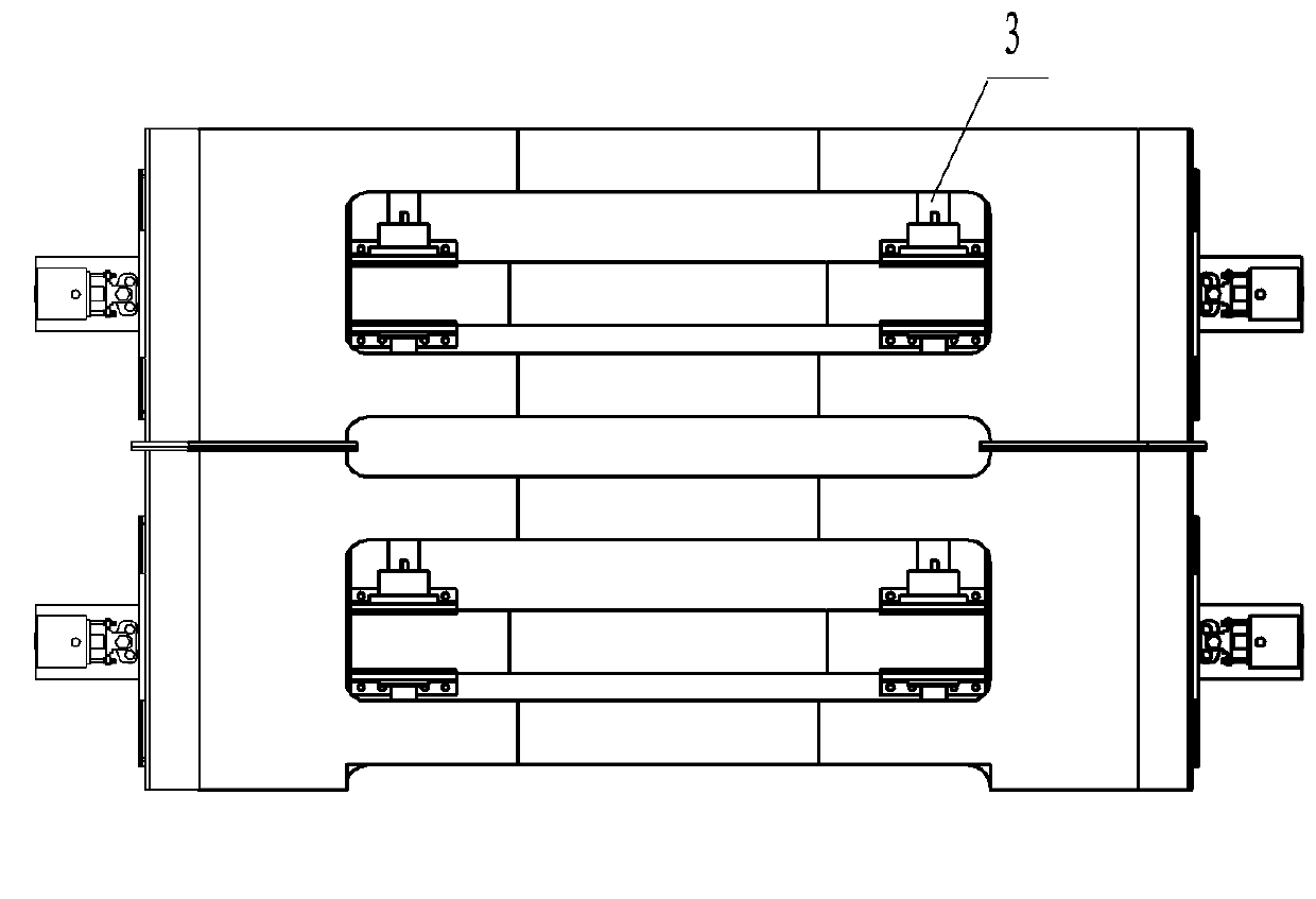 Walking type incremental launching device and bridge incremental launching construction method using same