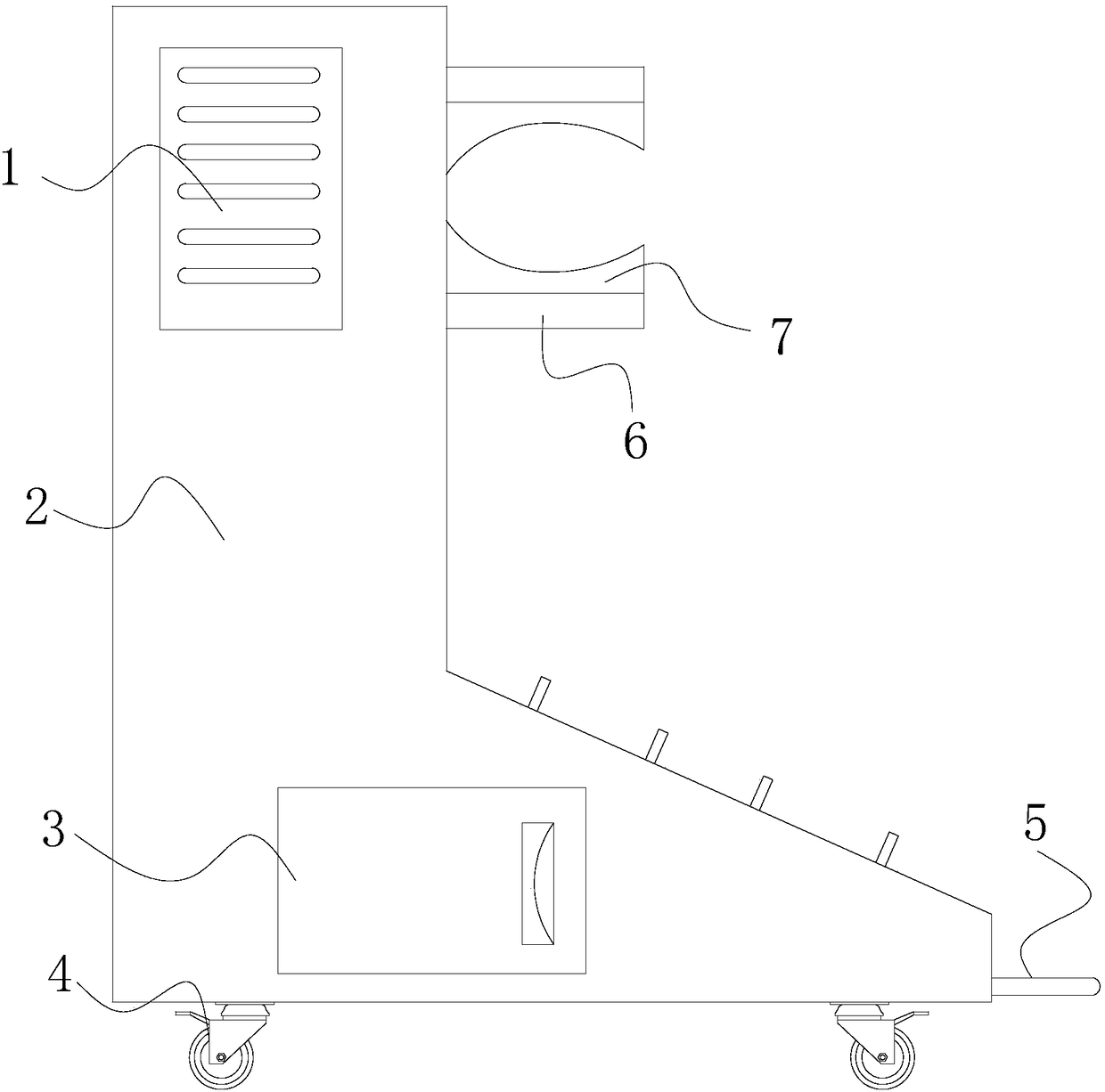 Petroleum pipeline conveying device