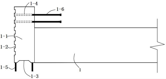 Novel prefabricated frame structure beam column dry type connecting joint