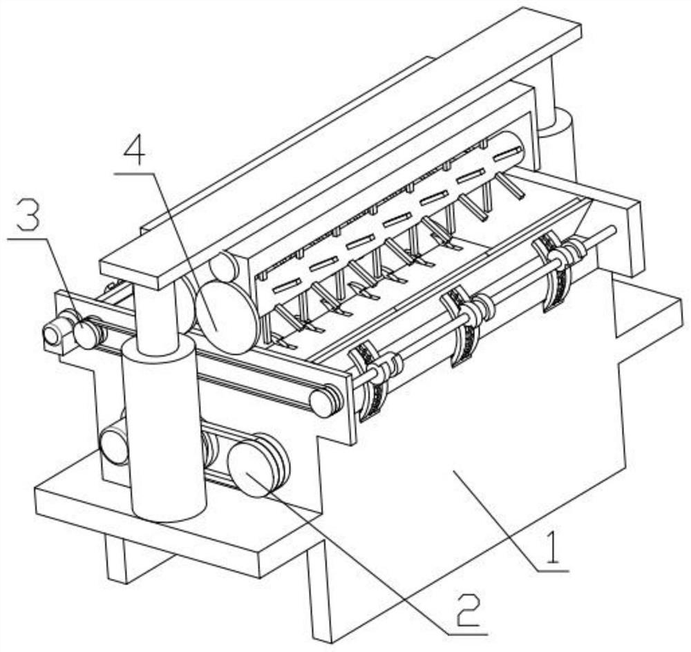 Tree section peeling device