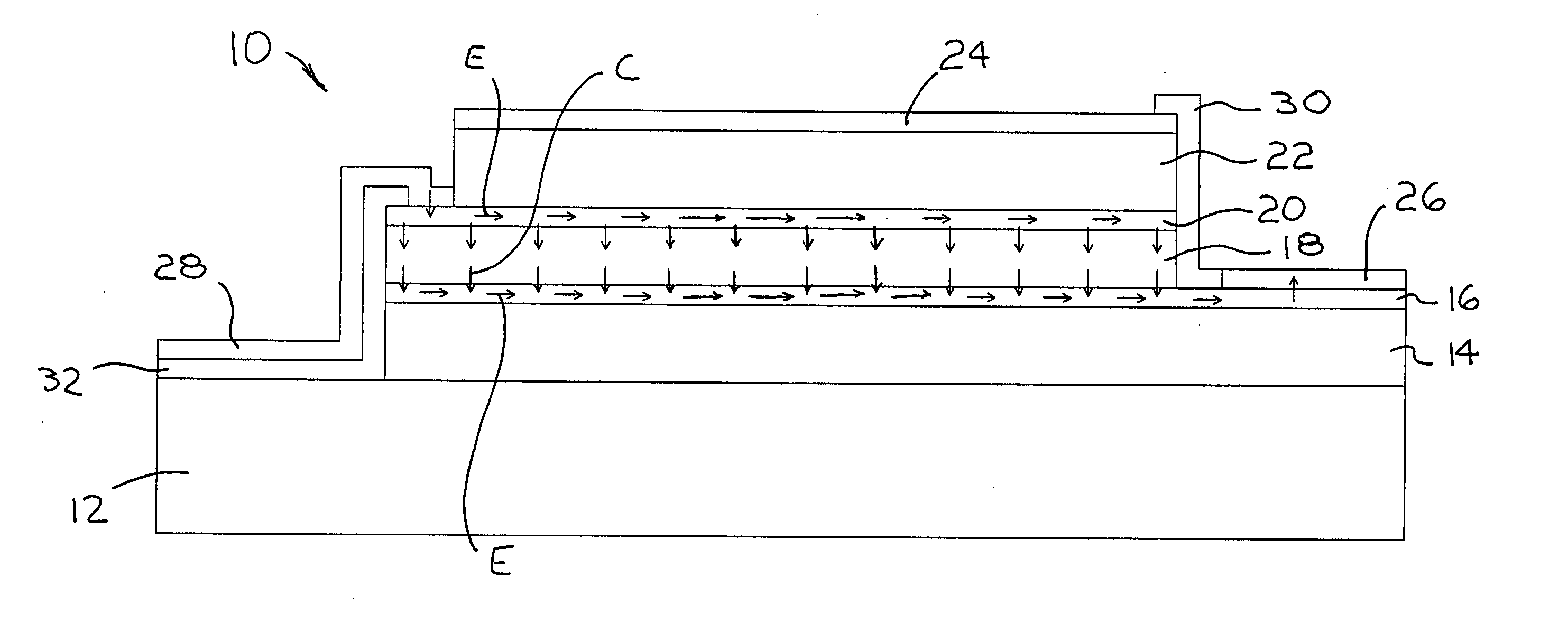 Semiconductor light emitting devices including embedded curent injection layers