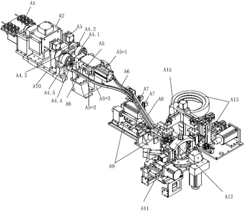 Automatic forming machine of thin-walled short U bent pipe with welding ring