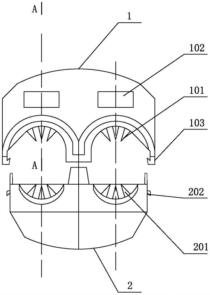 Insulation puncturing wire clamp and method for connecting cable by employing same