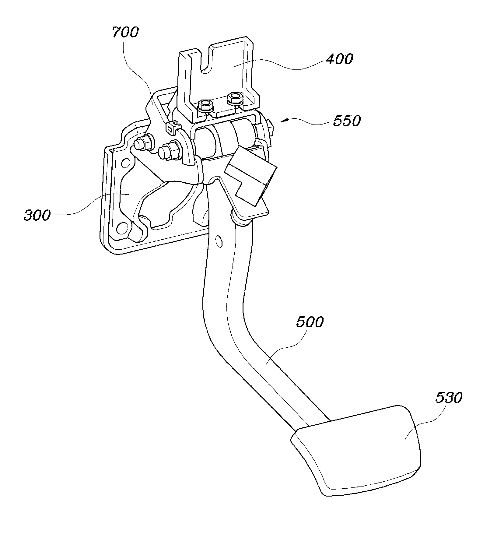 Pedal apparatus for vehicle