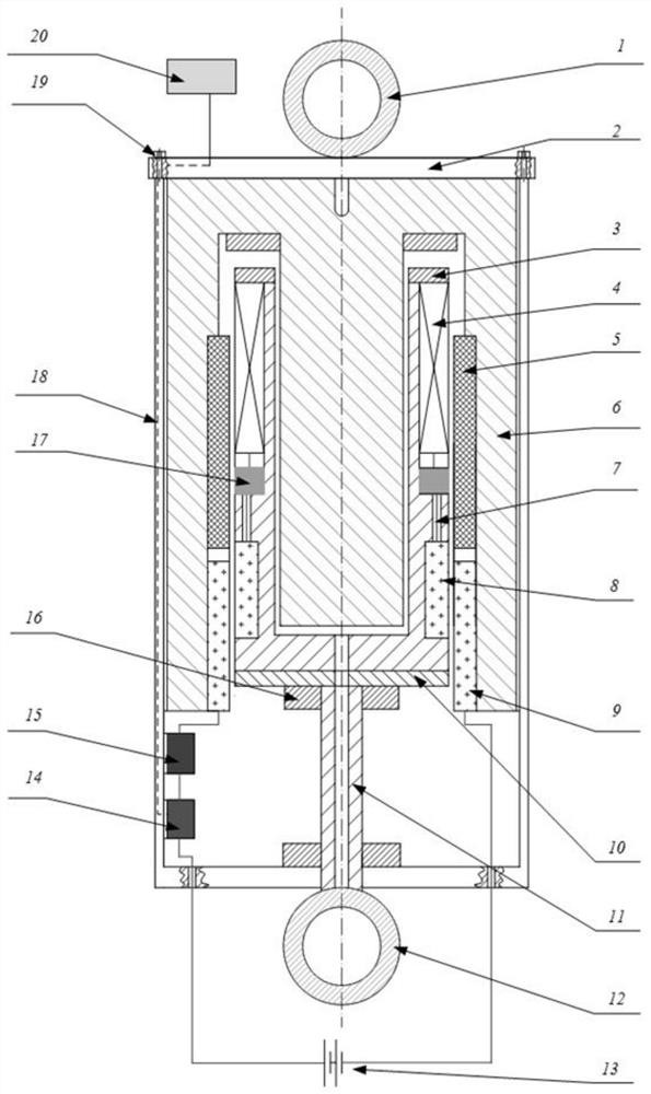 A radio-driven active suspension device