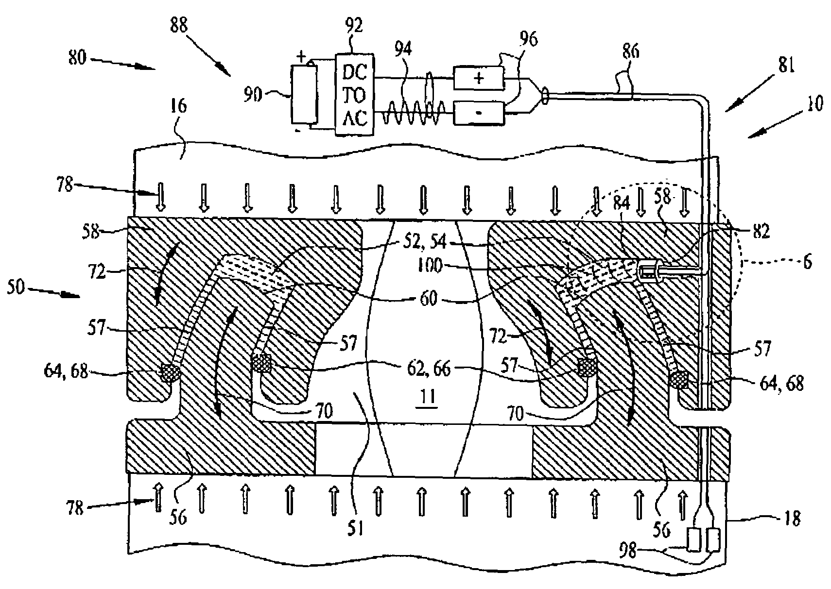 Active torque reduction for hydraulically filled joints