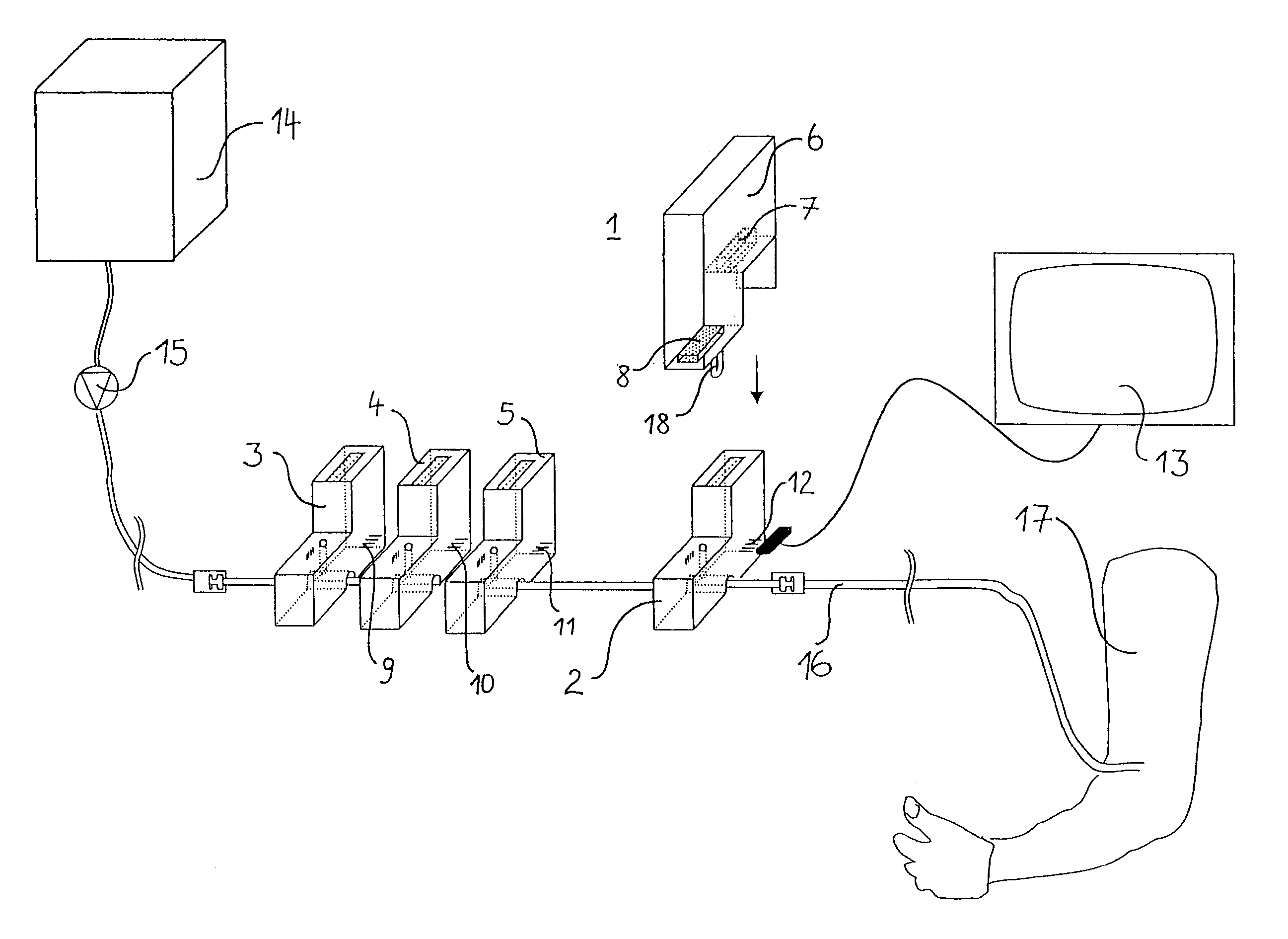 Device for dispensing medical active ingredients