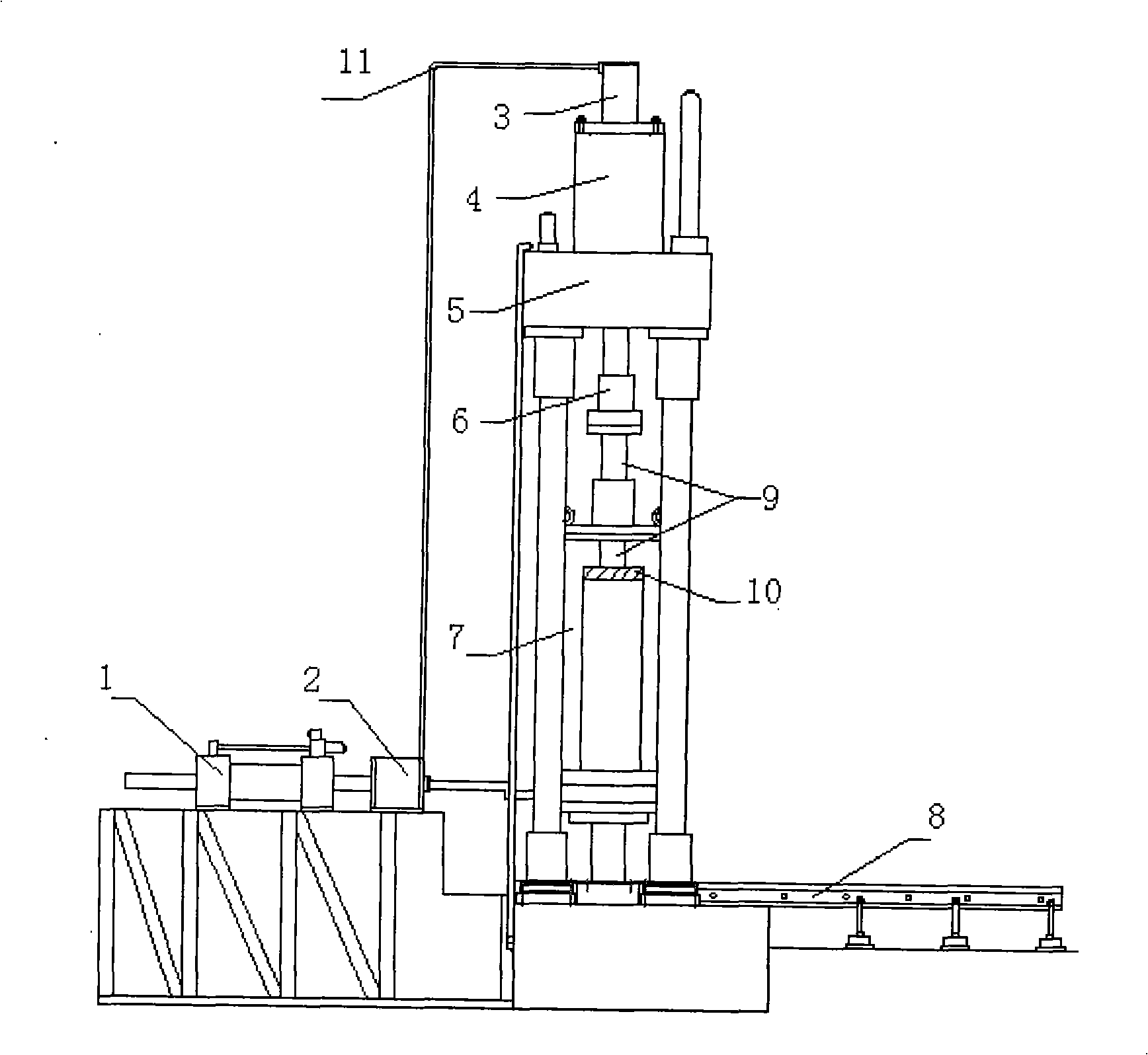 Oscillation three axis determinator equipped with confined pressure steady compensator