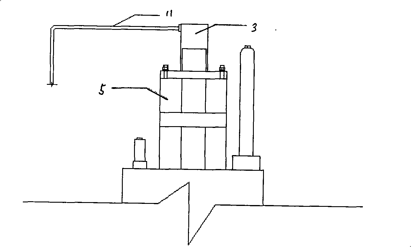 Oscillation three axis determinator equipped with confined pressure steady compensator